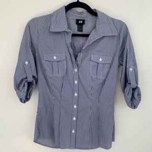 H&M button down blouse, size 4
